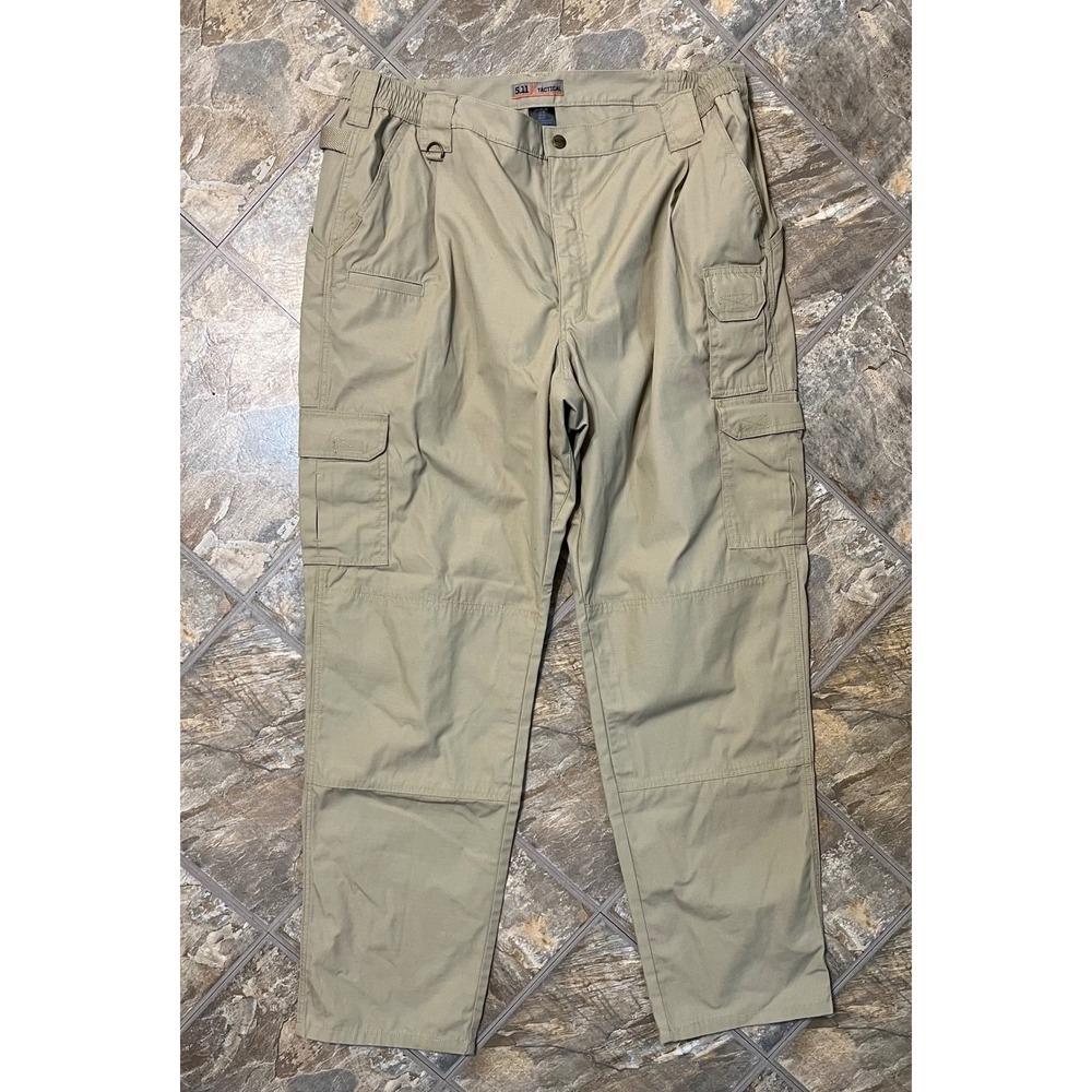 5.11 Tactical Taclite Pro Pants Mens 44x36 Khaki Tan Ripstop Cargo Utility